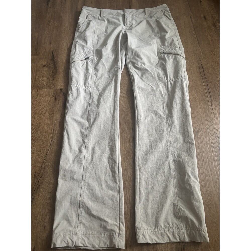 Athleta womens hiking pants wide leg 12T beige